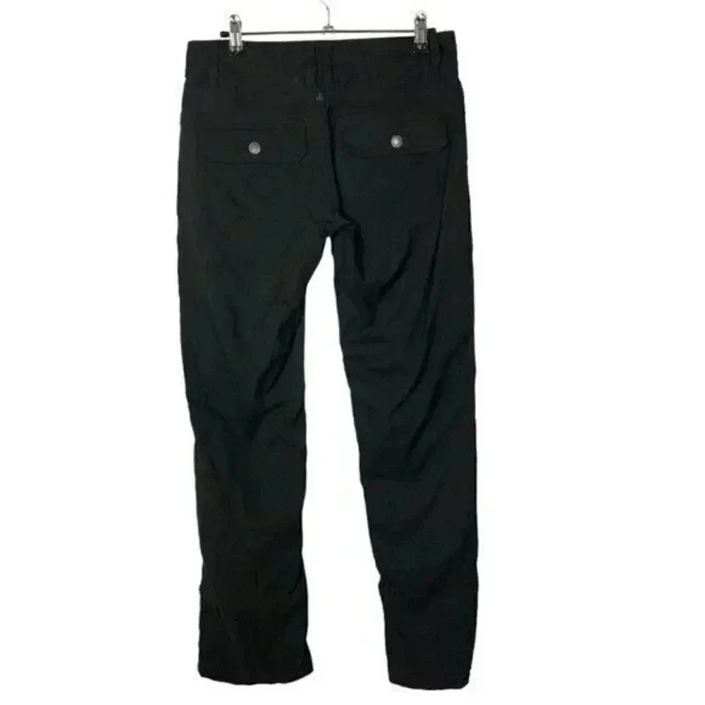 Prana Black Mid Rise Straight Leg Hiking Pants 2